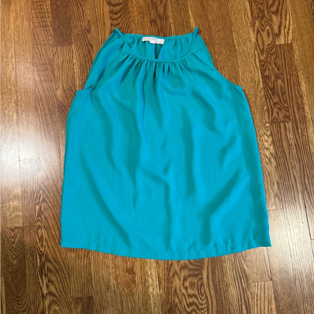 Loft Teal Tank Top